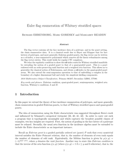 Euler Flag Enumeration of Whitney Stratified Spaces