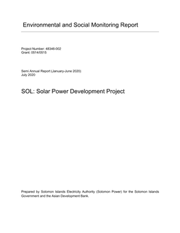 Solar Power Development Project