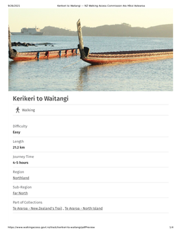 Kerikeri to Waitangi — NZ Walking Access Commission Ara Hīkoi Aotearoa