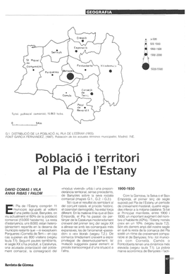 Població I Territori Al Pía De L'estany