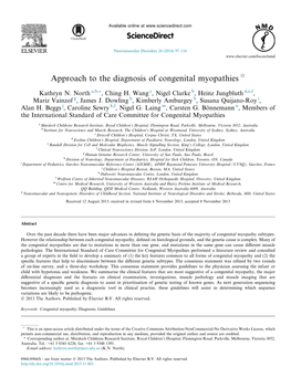 Approach to the Diagnosis of Congenital Myopathies Q