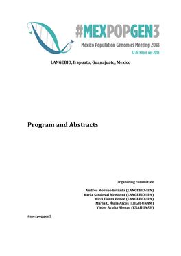 Program and Abstracts