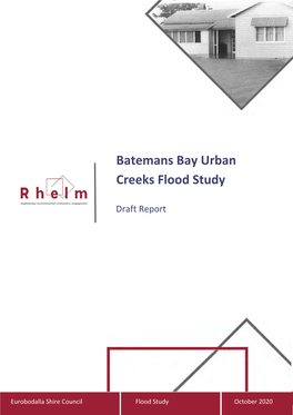 Draft Batemans Bay Urban Creeks Flood Study