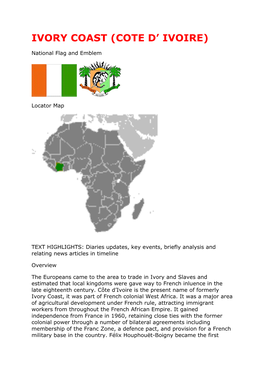 Ivory Coast (Cote D’ Ivoire)