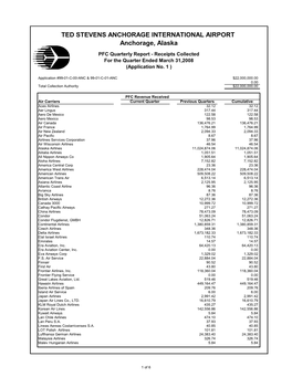 3Rd AIA PFC Qrtrly Report Ending