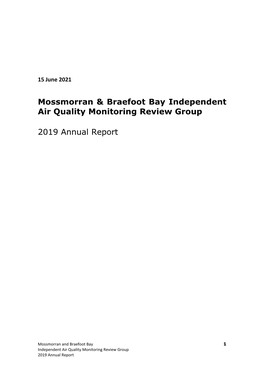 Mossmorran & Braefoot Bay Independent Air Quality Monitoring