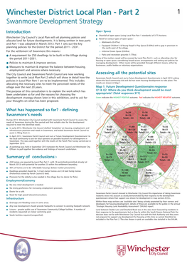 Swanmore Development Strategy