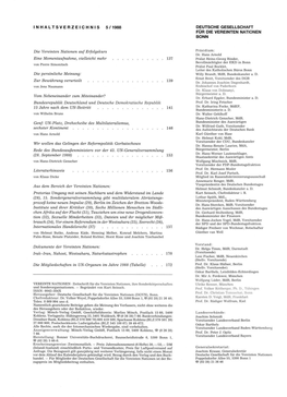 5/1988 Deutsche Gesellschaft Für Die Vereinten Nationen Bonn