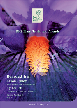 Bearded Iris. RHS Plant Trials and Awards