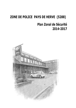 ZONE DE POLICE PAYS DE HERVE (5288) Plan Zonal De Sécurité 2014