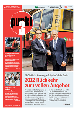 2012 Rückkehr Zum Vollen Angebot