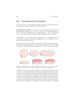 II.1 Two-Dimensional Manifolds