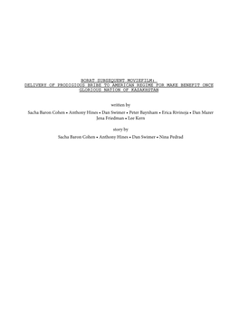 Borat Subsequent Moviefilm: Delivery of Prodigious Bribe to American Regime for Make Benefit Once Glorious Nation of Kazakhstan
