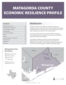 Matagorda County Economic Resilience Profile