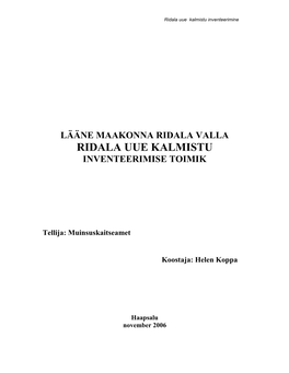 Lääne Maakonna Maaosakonna Ülesanded Ja Probleemid Käesoleval Ajal