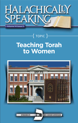 Teaching Torah to Women