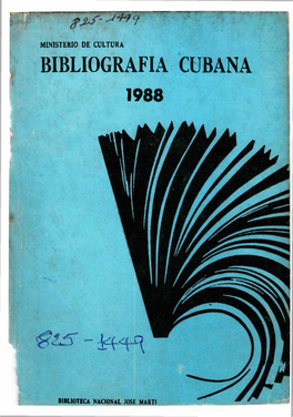 Bibliografia Cubana 1988