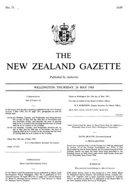 New Zealand Gazette