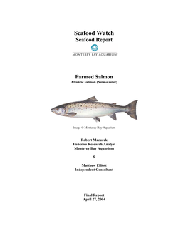 Seafood Watch Seafood Report