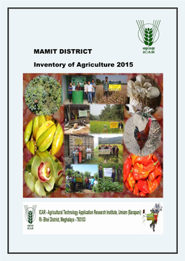 MAMIT DISTRICT Inventory of Agriculture 2015