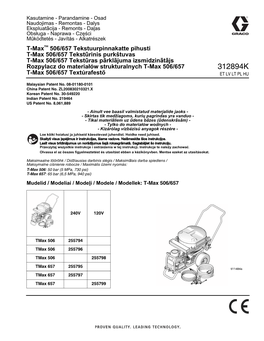 312894K, T-Max 506/657 Texture Sprayer, Operation, Repair, Parts