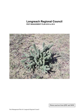 Pest Management Plan for the Longreach Region