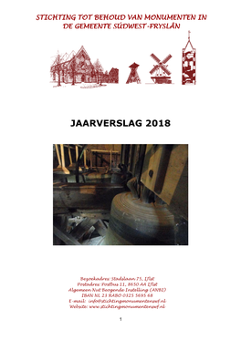 Jaarverslag 2018 DE GEMEENTE SÚDWEST-FRYSLÂN