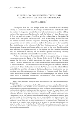 Eusebius on Constantine: Truth and Hagiography at the Milvian Bridge