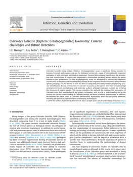 Diptera: Ceratopogonidae) Taxonomy: Current Challenges and Future Directions ⇑ L.E