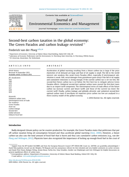 The Green Paradox and Carbon Leakage Revisited$