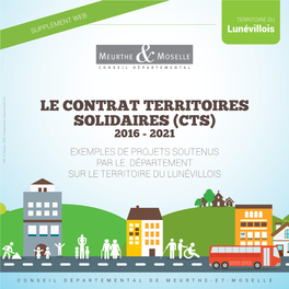 Le Contrat Territoires Solidaires (Cts) 2016 - 2021 Exemples De Projets Soutenus