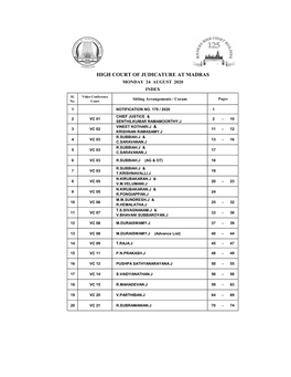 Pdf ( the Hon'ble Dr Justice Vineet Kothari and the Hon'ble Mr Justice Krishnan Ramasamy