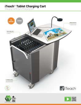 Iteach® Tablet Charging Cart Charging Cart & Sync/Charging Cart