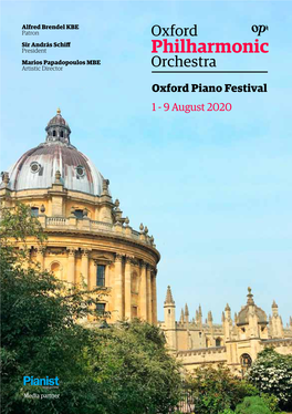 Oxford Piano Festival 1 - 9 August 2020