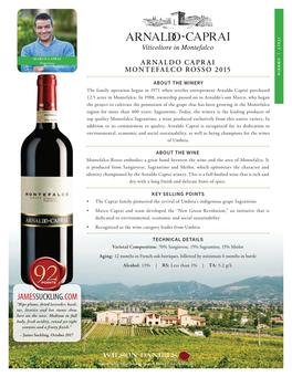 Arnaldo Caprai Montefalco Rosso 2015