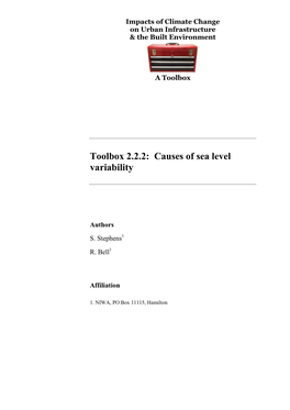 Causes of Sea Level Variation