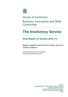 The Insolvency Service