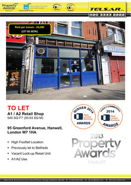 95 Greenford Avenue, Hanwell, London W7 1HA