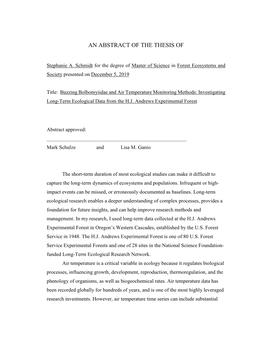 Buzzing Bolbomyiidae and Air Temperature Monitoring Methods: Investigating Long-Term Ecological Data from the H.J