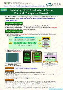 (R2R) Fabrication of Barrier Film with Transparent Electrode