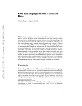 Ultra-Deep Imaging: Structure of Disks and Haloes