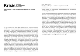 Krisis 2018, Issue 2 Marx from the Margins: a Collective Project, From