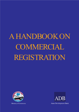 A Handbook on Commercial Registration