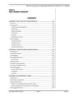 Transit Capacity and Quality of Service Manual—2Nd Edition PART