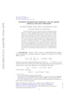 Multiple Stratonovich Integral and Hu--Meyer Formula for Levy Processes