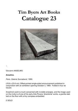 Catalogue 23