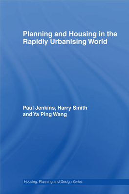 Planning and Housing in the Rapidly Urbanising World