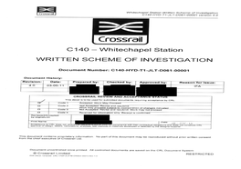 C140 WHI Whitechapel Station Written Scheme of Investigation.Pdf