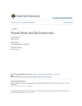 Periodic Body-And-Bar Frameworks Ciprian Borcea Rider University