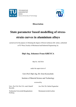 Strain Curves in Aluminium Alloys